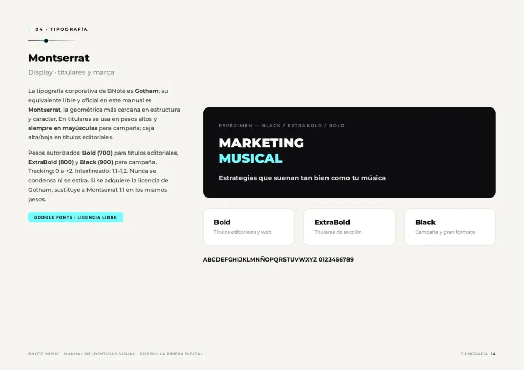 Dirección de fotografía del manual de BNote Music