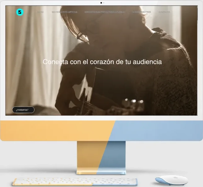 Web de la agencia musical BNote Music diseñada por La Ribera Digital