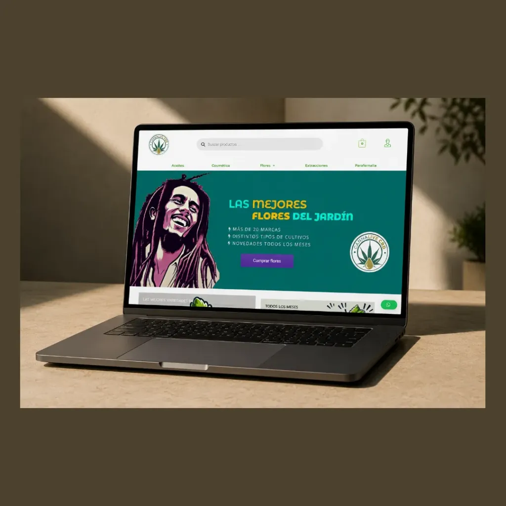 Tienda online Cannalive diseñada por La Ribera Digital