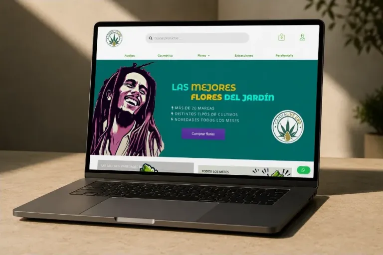 Tienda online Cannalive diseñada por La Ribera Digital