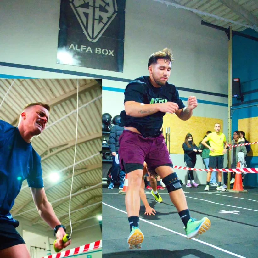 Sala de entrenamiento de Alfa Box Tarazona durante una competición
