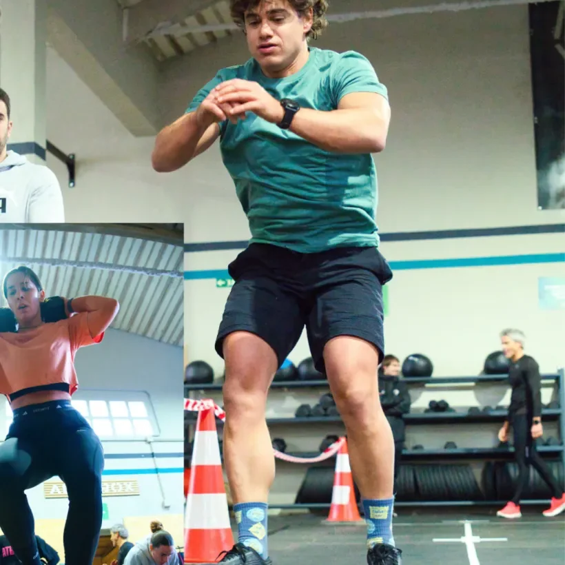 Socio corriendo en el circuito de entrenamiento de Alfa Box Tarazona