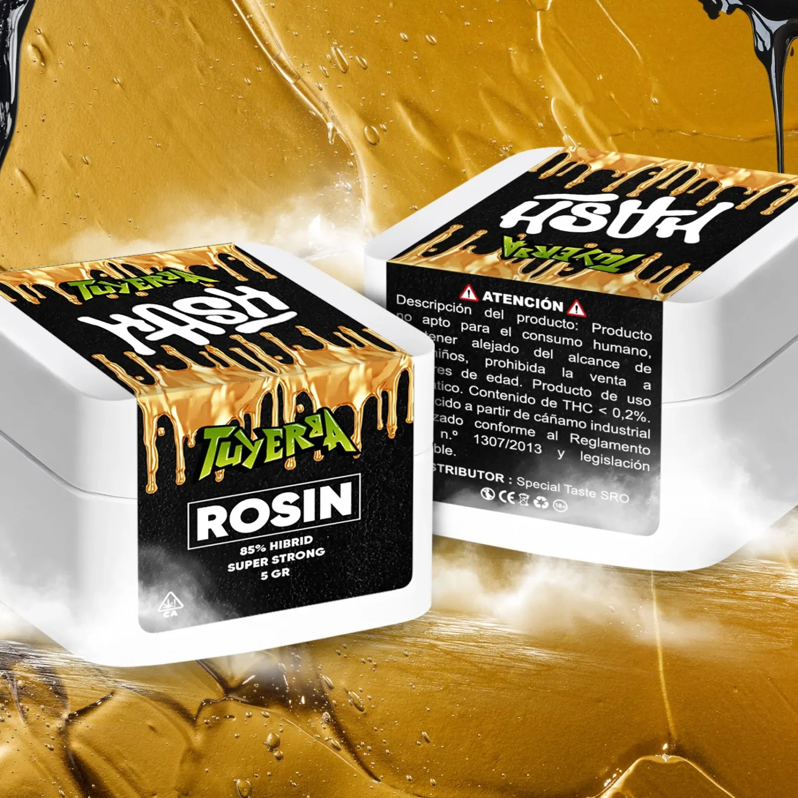 Productos de CBD de Cannalive en su envase