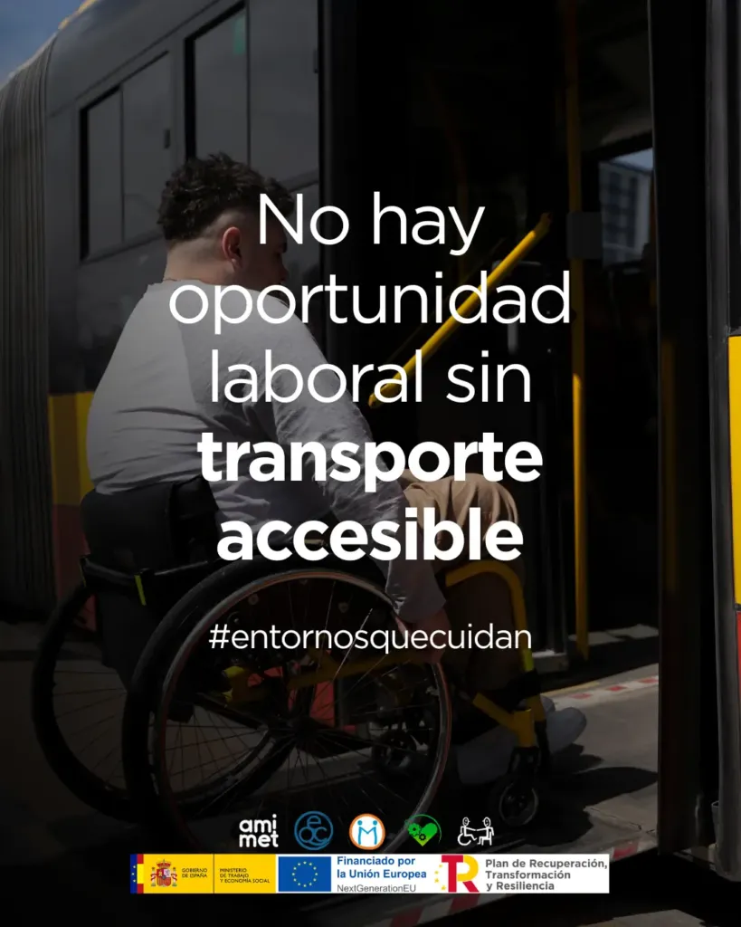 Pieza de campaña: transporte accesible para la inclusión laboral