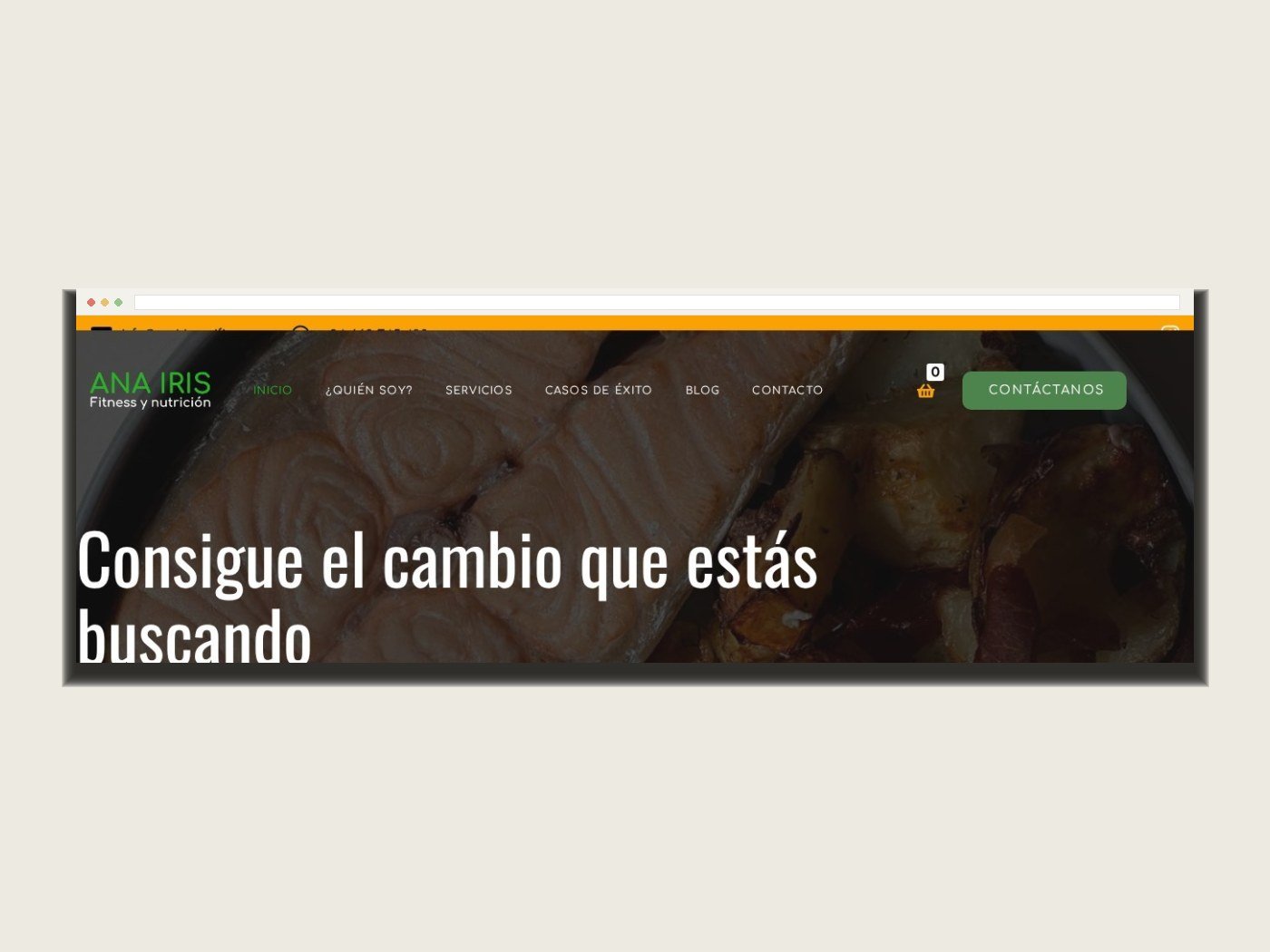 Tienda online de Anairis Nutricion, disenada por La Ribera Digital