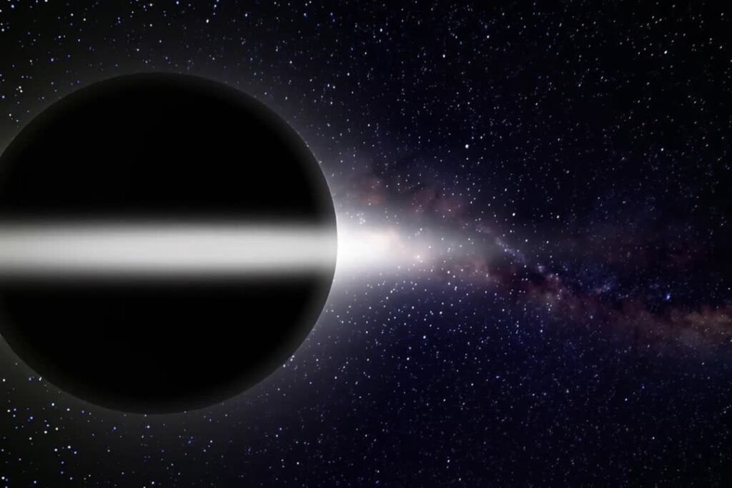 Eclipse: fondo del manifiesto de Planético